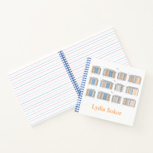 Personalisiertes Notebook mit moderner Architektur Notizbuch