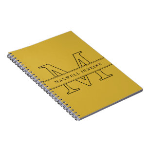 Personalisiertes Notebook mit Monogramm und Name Notizblock