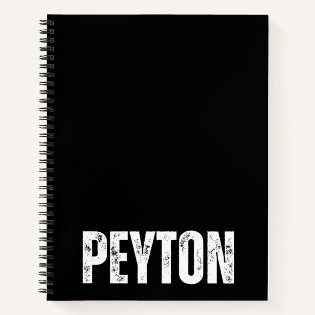Personalisiertes Notebook mit Peyton Notizbuch (Vorderseite)