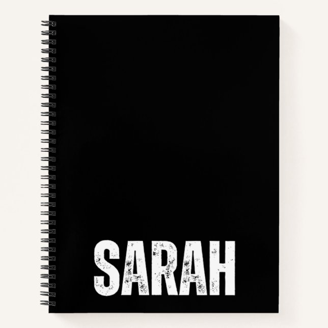 Personalisiertes Notebook mit Sarah Notizbuch (Vorderseite)