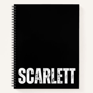 Personalisiertes Notebook mit Scarlett Notizbuch