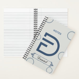 Personalisiertes Notebook - Name mit Letter D Notizbuch