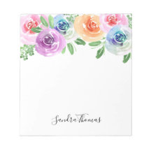 Personalisiertes Notizblock mit Blütenfarbe