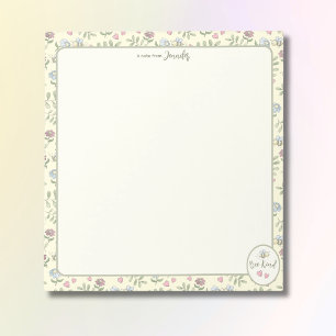 Personalisiertes Notizbuch 'Bee Kind Bumblebee' Notizblock