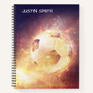 Personalisiertes Notizbuch Elektrischer Fußball