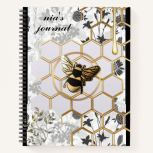 personalisiertes Notizbuch für Honigbienen