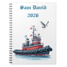 Personalisiertes Notizbuch für Männer 2026 Spiral