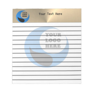 Personalisiertes Notizbuch mit Logo und Linien Notizblock