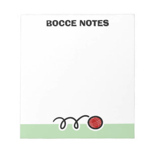 Personalisiertes Notizbuch mit skurrilem Boccia-Ku Notizblock