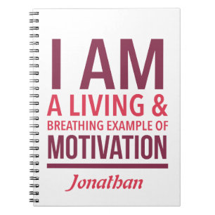 Personalisiertes Notizbuch mit Typografie Notizblock