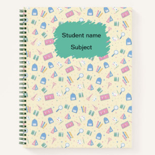 Personalisiertes Notizbuch zum Schulbeginn Benut