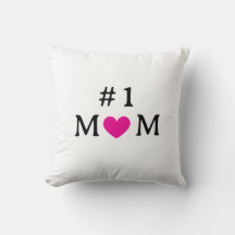 Personalisiertes Number One Mom-Zierkissen