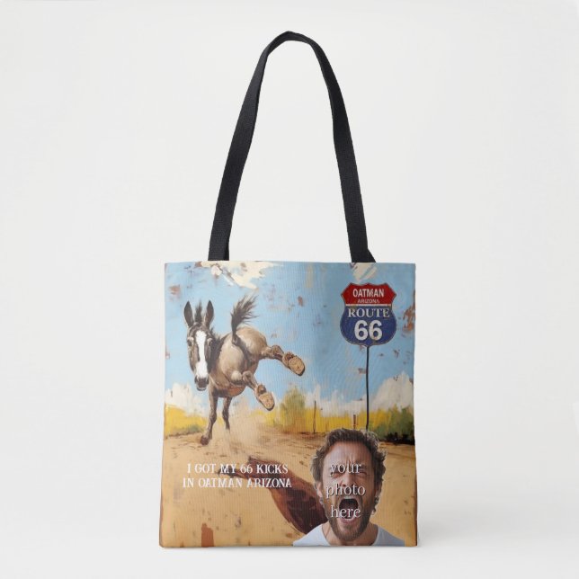Personalisiertes Oatman Route 66 Foto Tasche (Vorderseite)