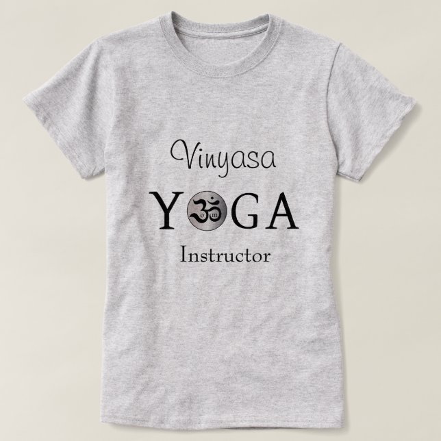 Personalisiertes Om Yogi Yoga Workout Shirt (Design vorne)