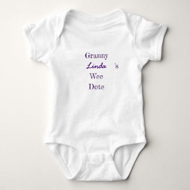 Personalisiertes Oma-Baby Baby Strampler (Vorderseite)