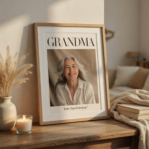 Personalisiertes Oma-Foto Liebe Oma Poster