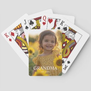 Personalisiertes Oma-Foto Spielkarten