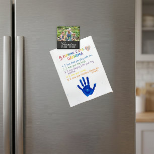 Personalisiertes Oma-Garten-Foto-Andenken Magnet