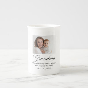 Personalisiertes Oma-Geschenk mit individuellem Fo Prozellantasse