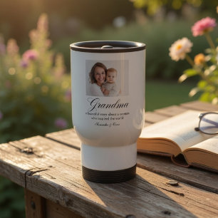 Personalisiertes Oma-Geschenk mit individuellem Fo Reisebecher