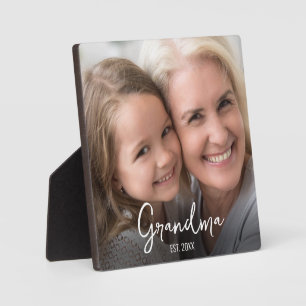 Personalisiertes Oma-Gründungsjahr-Foto Fotoplatte