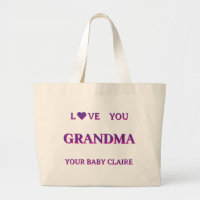 Personalisiertes Oma Script Large BAG PINK LILA