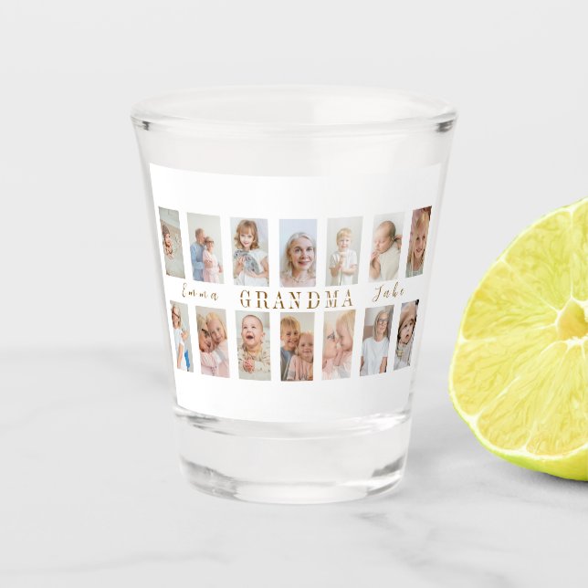 Personalisiertes Oma-Shotglas | Benutzerdefinierte Schnapsglas (Vorderseite)