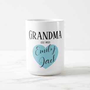 Personalisiertes Oma-Skript Name Kaffeetasse