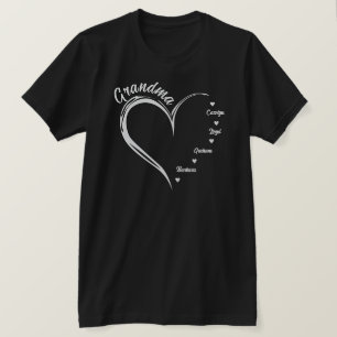 Personalisiertes Oma Sweatshirt, Oma Herz T-Shirt