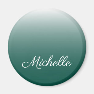 Personalisiertes ombre Steigungsgrün Magnet