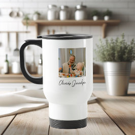 Personalisiertes Opa-Foto-Geschenk Reisebecher