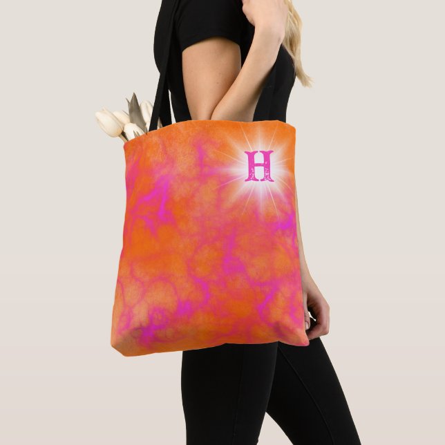 Personalisiertes Orange und Rosa Tasche (Von Nahem)