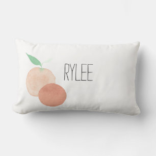 Personalisiertes Orangenwirbel Lendenkissen