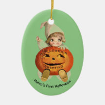 Personalisiertes Ornament des ersten Halloween