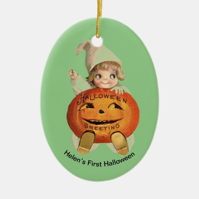 Personalisiertes Ornament des ersten Halloween (Vorne)