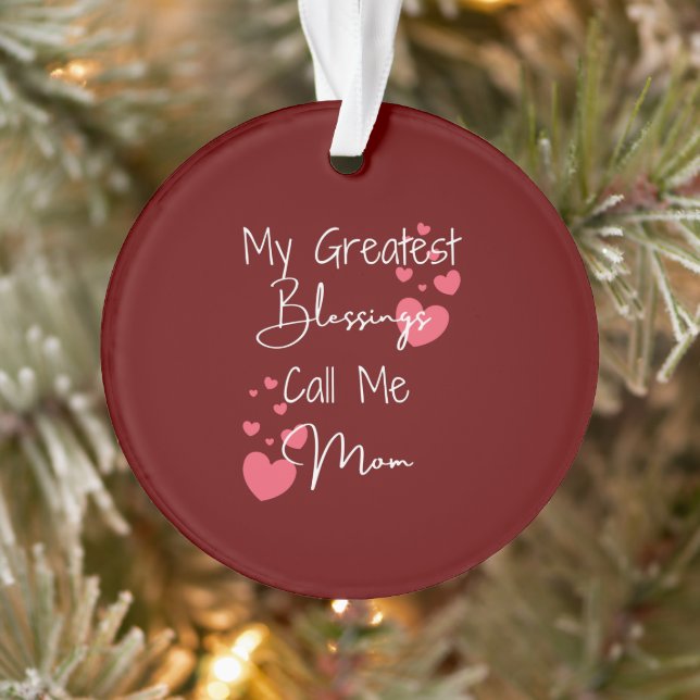 Personalisiertes Ornament für Mama Mein Bester Seg (Baum)