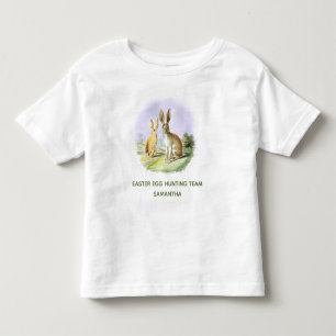 Personalisiertes Oster-Ei-Such-Team-Häschen  Kleinkind T-shirt