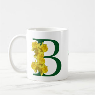 Personalisiertes Osterglocken-Monogramm Anfangsbuc Kaffeetasse