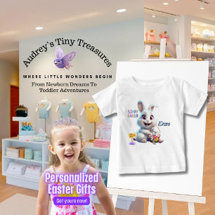 Personalisiertes Osterhase-Baby-T-Shirt Baby T-shirt