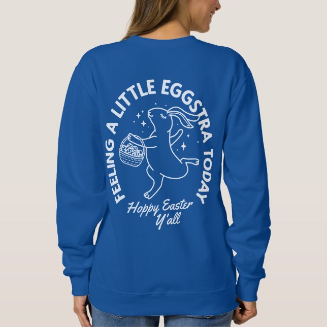 Personalisiertes Osterhase Shirt mit Namen (Rückseite)