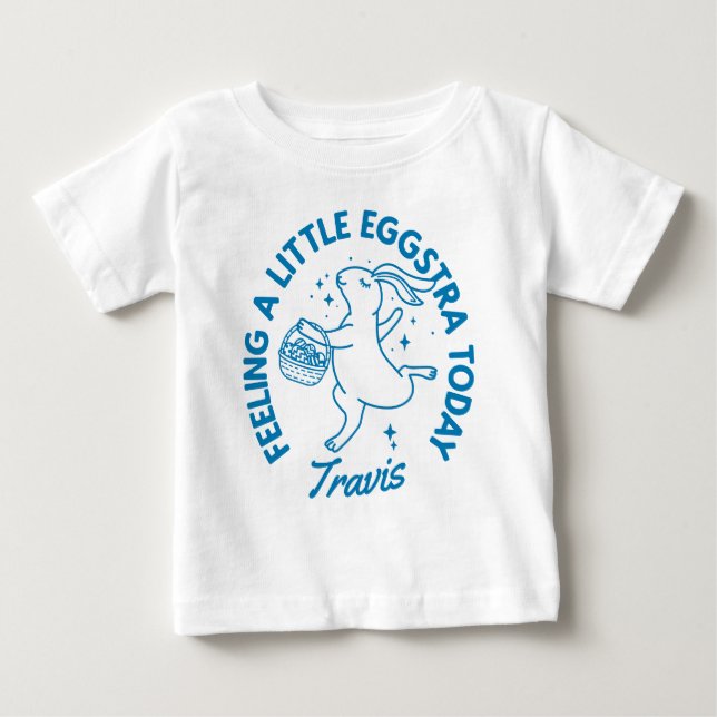 Personalisiertes Osterhase Shirt mit Namen (Vorderseite)