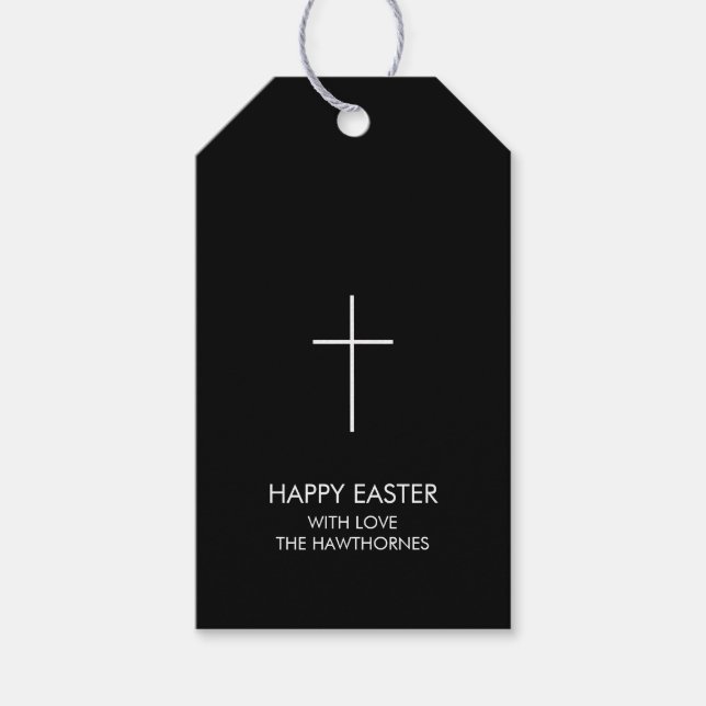 Personalisiertes Osterkreuz Geschenkanhänger (Vorderseite)