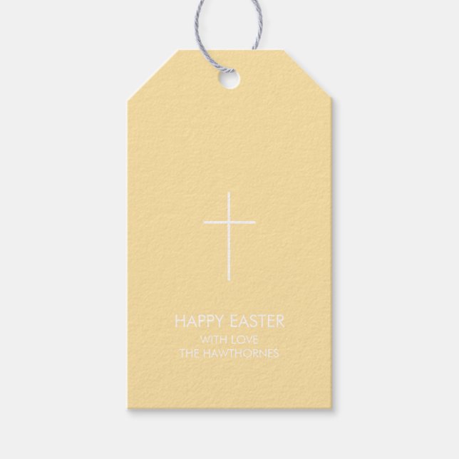 Personalisiertes Osterkreuz Geschenkanhänger (Vorderseite)