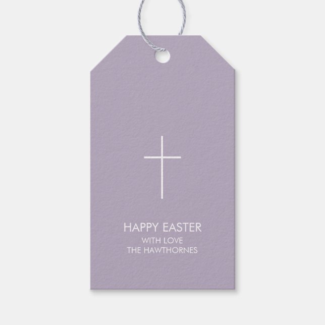 Personalisiertes Osterkreuz Geschenkanhänger (Vorderseite)