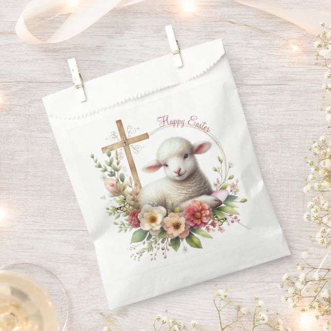 Personalisiertes Osterlamm Geschenktütchen (Ausgeschnitten)