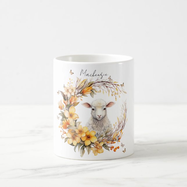 Personalisiertes Osterlamm Kaffeetasse (Mittel)