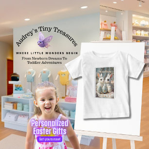 Personalisiertes Ostern Baby T-Shirt