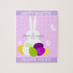 Personalisiertes Ostern Puzzle für Kinder in Rosa
