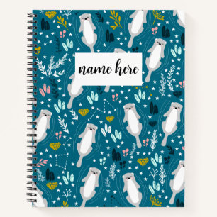 Personalisiertes Otter-Notebook für Kinder Notizbuch