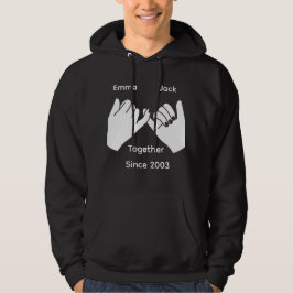 Personalisiertes Paar mit benutzerdefinierten Name Hoodie